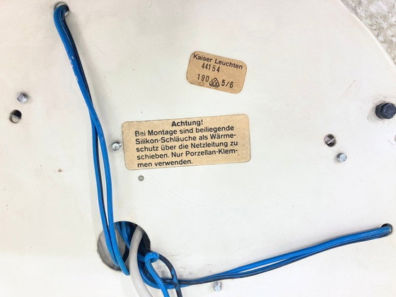 Image 1 of  Lampada da soffitto in vetro degli anni '70 di Kaiser Hollywood Regency