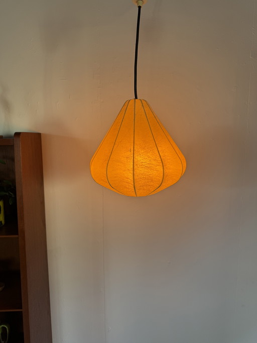 Lampada a sospensione vintage bozzolo, Goldkant Leuchten '60
