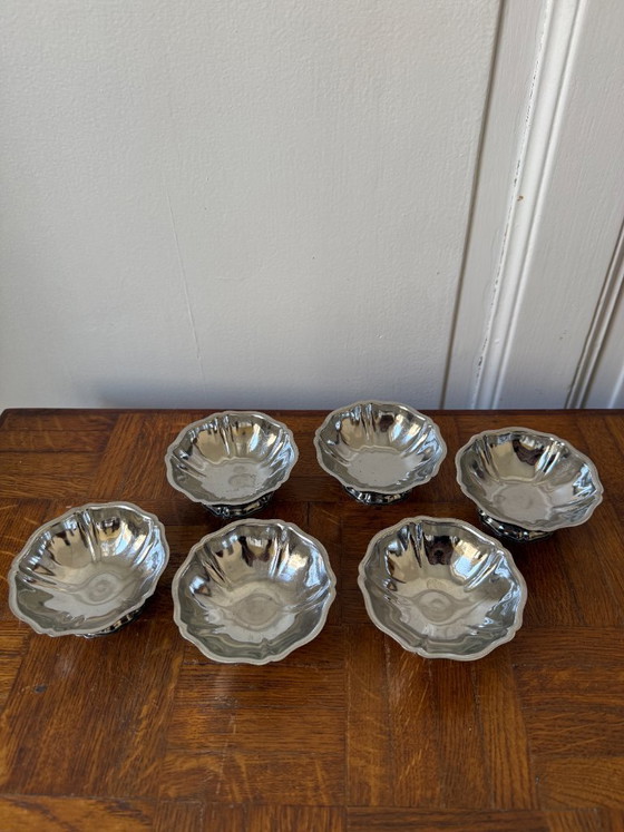 Image 1 of Set of 6 stainless steel bowls