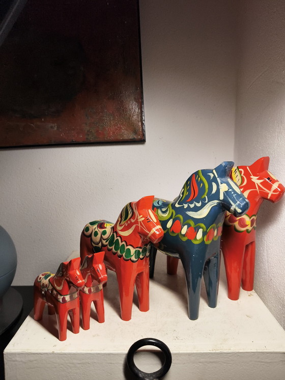 Image 1 of Vintage design Dala paarden uit Dalarna Zweden Nils Olsson