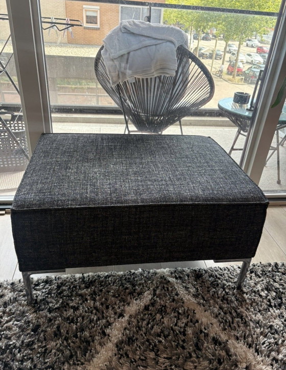 Design on Stock design sofa + ottoman | 210cm | Neat condition – 3-5 seaters, Aluminium, Chrome (photo 8 of 8)