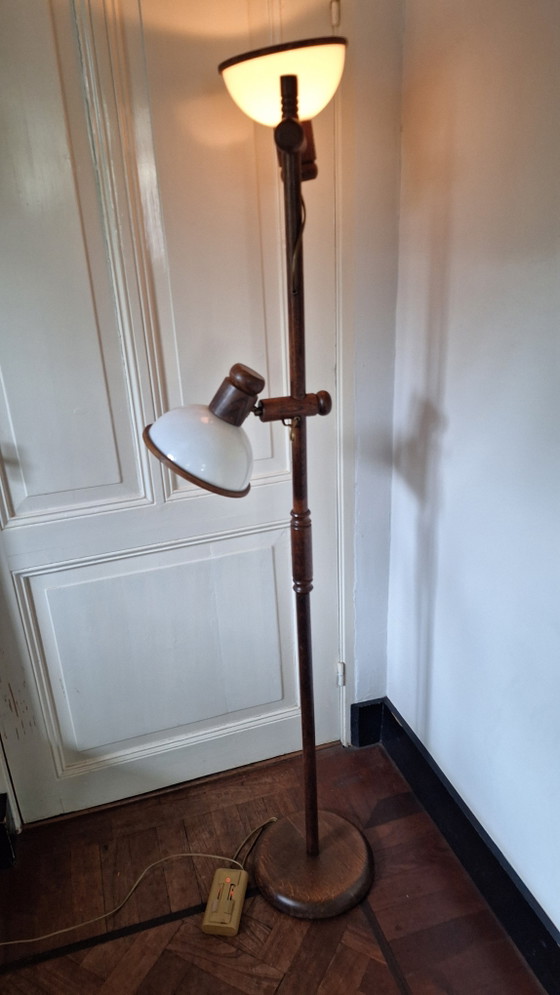 Steinmetz-Eichenpilz-Stehlampe – Steinhauer, Stehleuchten, Plastic, Wood (photo 2 of 14)