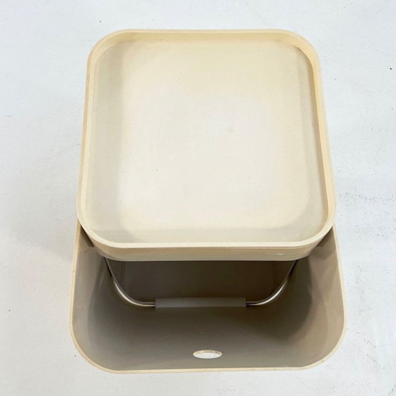 Image 1 of White Laundry Bin by Anna Castelli for Kartell, 1970s