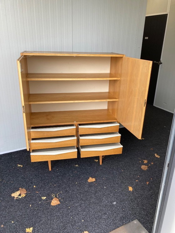 Image 1 of Mid Century vintage kledingkast Hellerau Franz Ehrlich