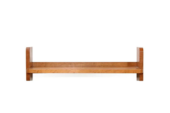 eikenhouten brutalistische wandplank uit het midden van de vorige eeuw – Wandrek, Wood, Mid Century Modern (photo 3 of 7)