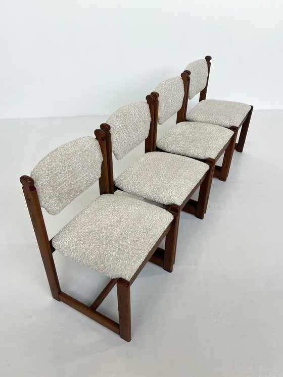 Lot de 4 chaises de salle à manger vintage en chêne – Scandinavian (photo 10 of 11)