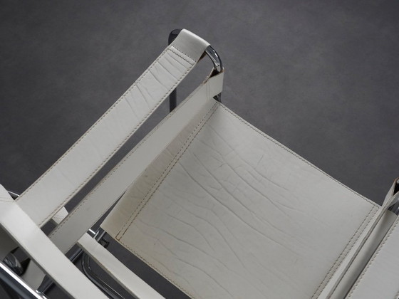 Leather Tubular Steel Lounge Chair in Bauhaus Style, Italy, 1990s – Armchairs, Metal (photo 6 of 9)