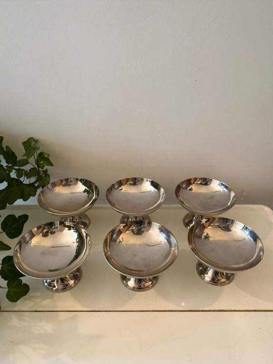 Set di 6 coppe cromate – Bicchieri e caraffe, Mid Century Modern (photo 5 of 7)