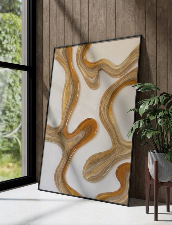 Image 1 of Acrylic Glass Artwork - 180x120 cm - Desert Amber (Ori, 1983)