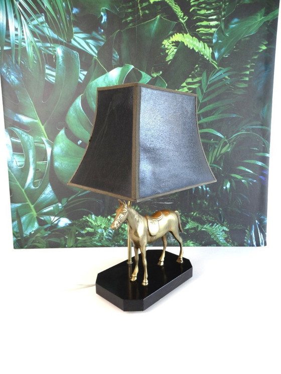 Image 1 of Lampe cheval, style Maison Jansen.