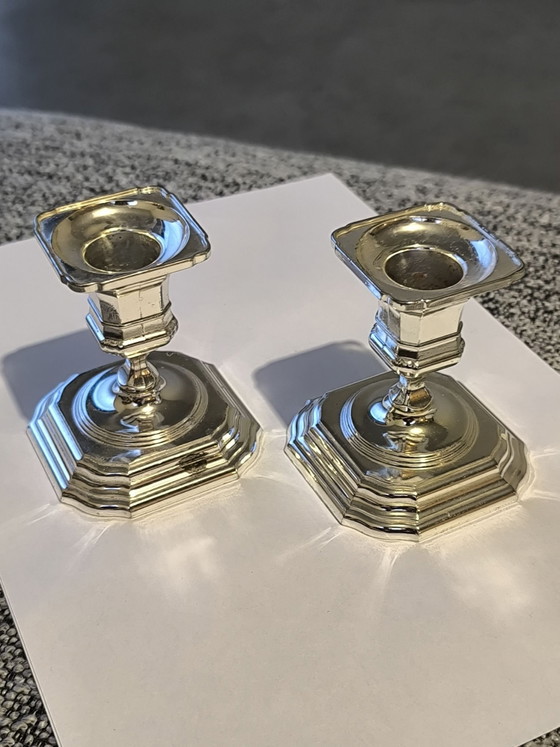 Splendido set di Portacandele vintage BMF argentati ( W. Germany ), Metallo, Argento, Argentato (foto 8 di 12)