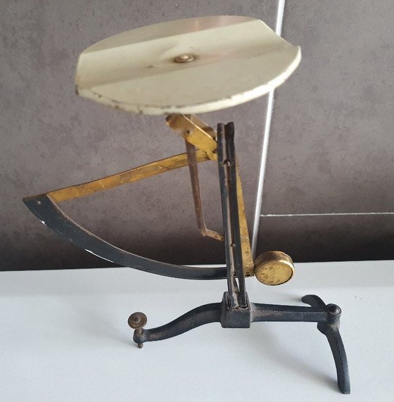 Image 1 of Règle graduée concave ancienne / Règle postale