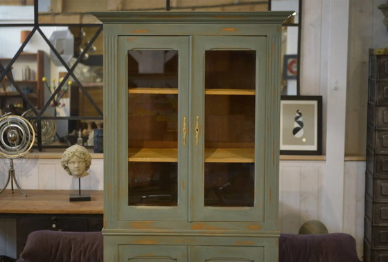 Buffet deux corps en orme patiné, années 1940 – Armoires de rangement, Bois, Vintage (photo 2 of 11)