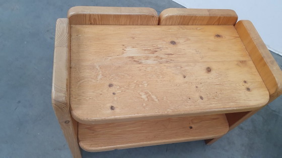 Brutalist Vintage Massief Grenen Kastjes Jaren 70 Deens – Nachtkastjes, Wood (photo 9 of 14)