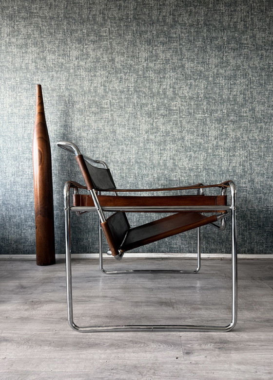 Image 1 of Vintage Wassily-stoel van Marcel Breuer voor Fasem