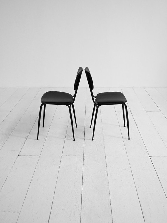 Image 1 of Set of 6 Olivetti Italian vintage chairs 1960s