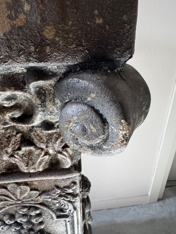 Image 1 of Unieke Franse Piédestalle - Zuil schitterende Patina 