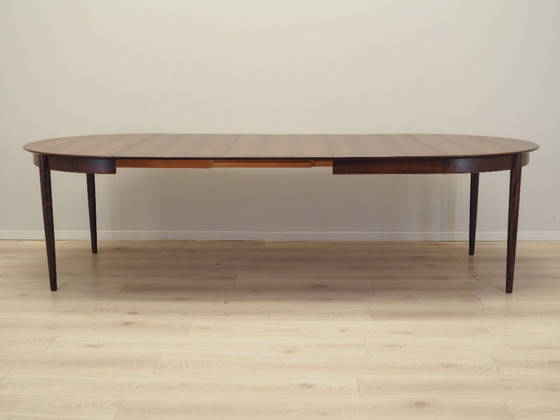 Image 1 of Table ronde en bois de rose, design danois, années 1970, production : Skovby Møbelfabrik