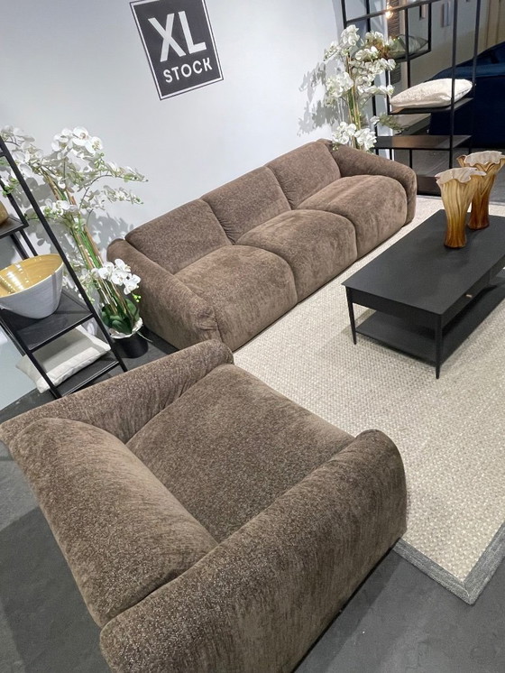Image 1 of Sofá de 3 plazas XL STOCK marrón