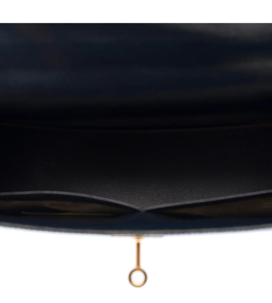 Image 1 of Borsa HERMES Kelly 32 in Cuir Bleu Marine - 103411