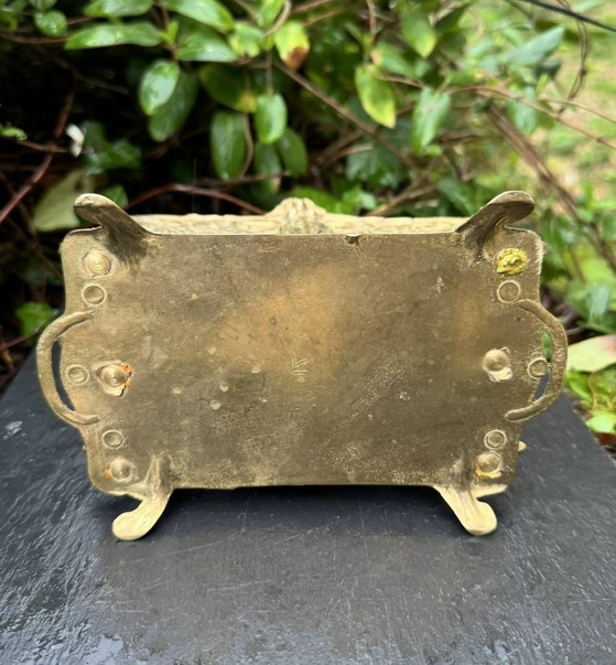 Massief messing tijdschriftenrek Art Nouveau – Brass (photo 3 of 6)