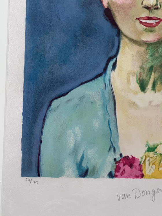 Image 1 of Litografía de Kees van Dongen Marie-Claire 1950