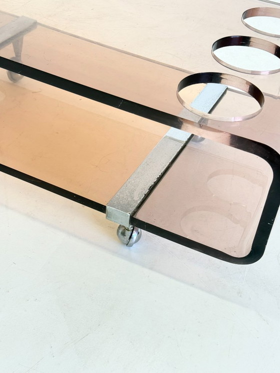 Image 1 of Barwagen aus Plexiglas von Michel Dumas für Roche Bobois