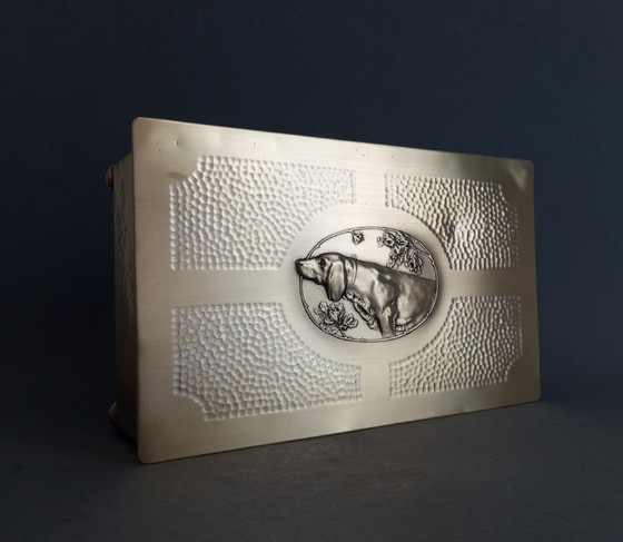 Image 1 of Caja de cigarros de cobre martillado WMF art déco/Jugendstil, alrededor de 1910