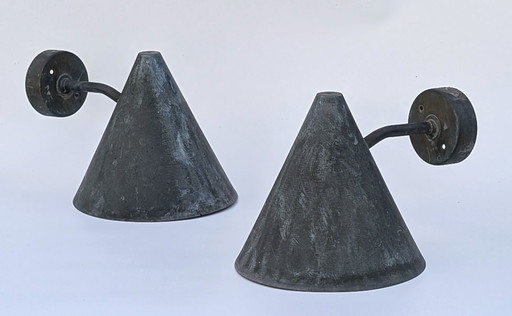 Pair of Tratten outdoor wall lamp by Hans-Agne Jakobsson