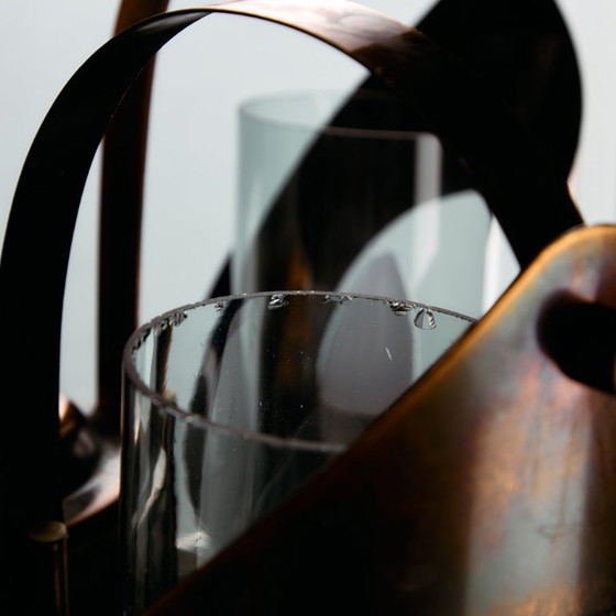 Image 1 of MK10977 Lustre en laiton et verre