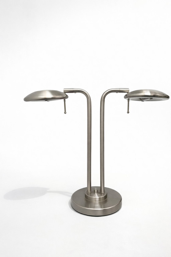 Image 1 of Postmodern Twin-Light Table Lamp by Jan des Bouvrie for Boxford Holland, 2000s