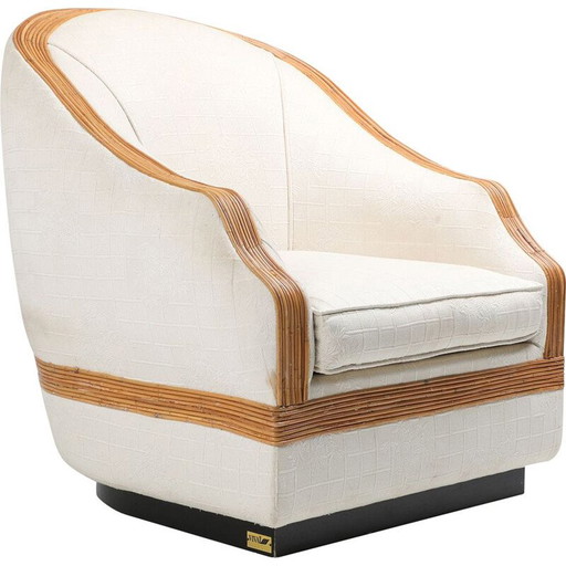 Sedia Bergère vintage Vivai del Sud, anni '70