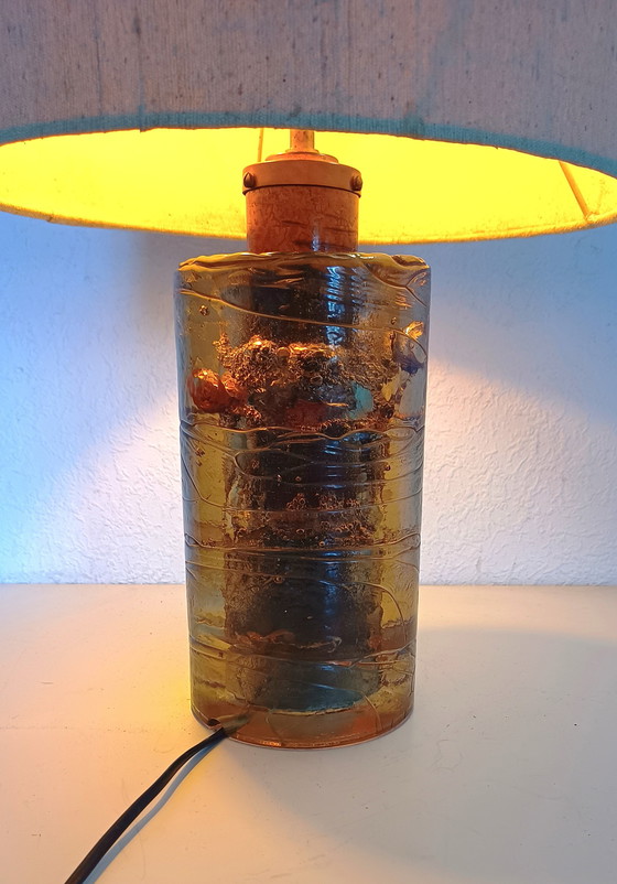 Image 1 of Grande lampe de table en verre des années 60