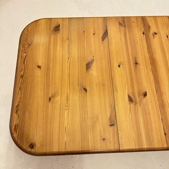 Image 1 of Table de salle à manger extensible en pin des années 1970
