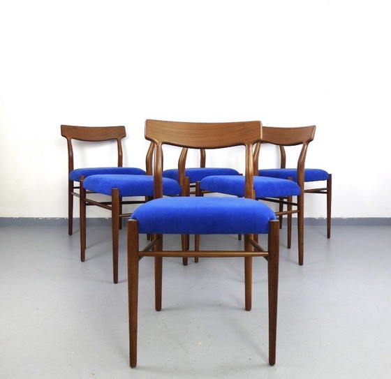 Image 1 of 6x Gustav Herkströter Stühle Lübke 1960er Mid Century