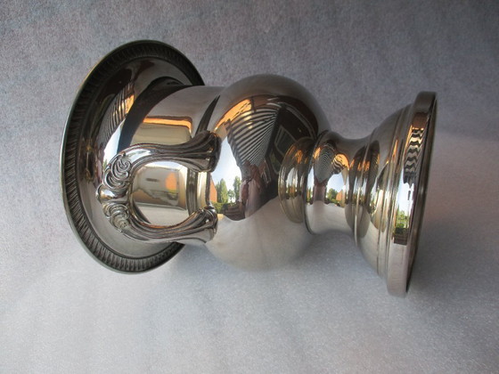 Image 1 of Seau à glace, en argent massif France, 1980, rafraîchisseur de champagne.