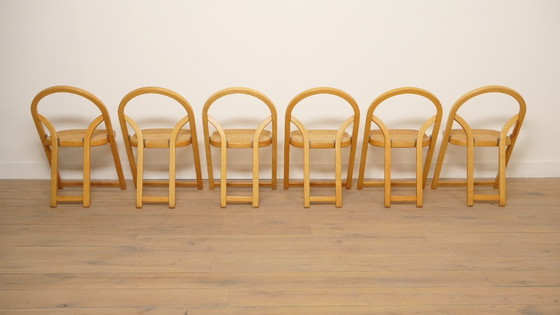 Image 1 of Set van 6 klapstoelen | Arca | Gigi Sabadin voor Crassevig