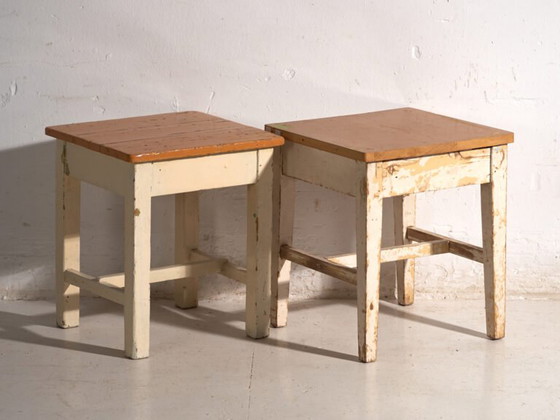 Tables de nuit antiques en bois de pin – Europe Centrale, circa 1940 #13 – Rustic (photo 19 of 40)