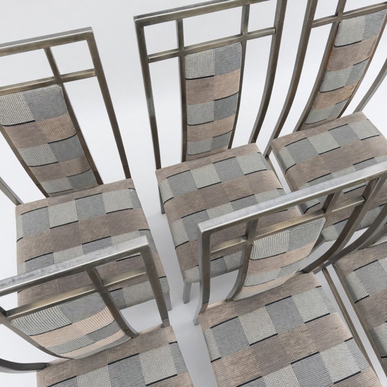 Image 1 of Vintage messing set 6 stoelen