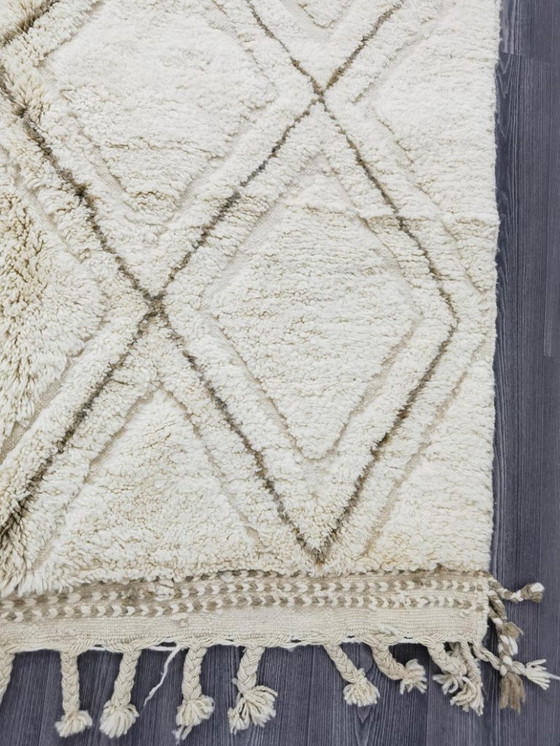 Image 1 of Alfombra hecha a mano en lana natural, 250cm x 150cm