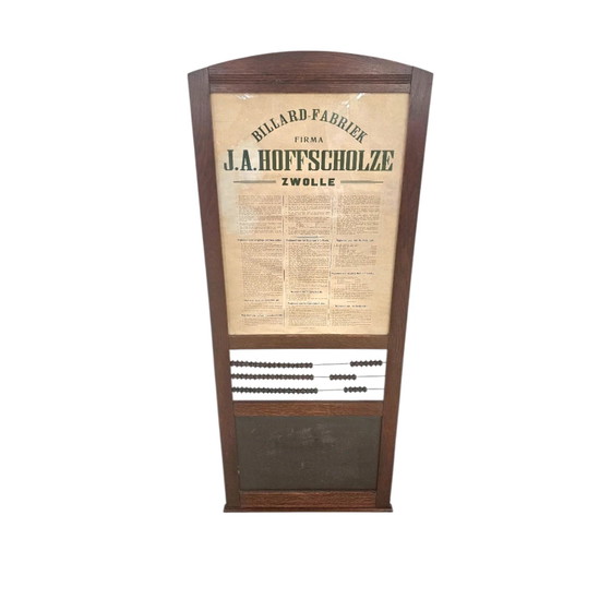 Wand-biljartscorebord van J.A. Hoffscholze / Zwolle / Biljartfabriek / jaren 60 – Wanddecoratie (photo 6 of 6)