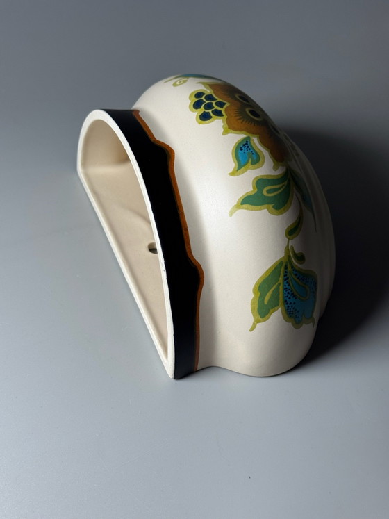 Plateelbakkerij Zuid-Holland - Vaso da parete / Cachepot Art Déco Gouda — Anni '30 – Vasi per piante (photo 10 of 15)