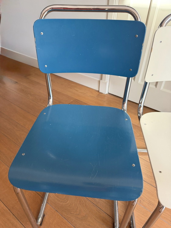 4x sedia Gispen 101 – Sedie da pranzo, Legno, Metallo (photo 6 of 12)