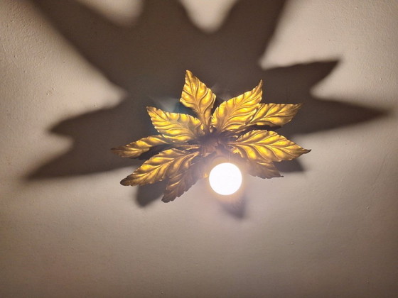 Image 1 of Lámpara de techo Florentine Gold-Plated de Hans Kögl, mediados de siglo, 1960