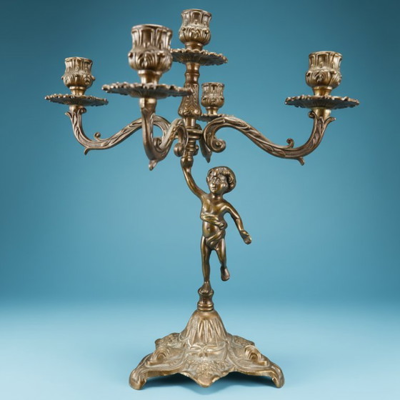 Image 1 of Antieke Kandelaar Brons