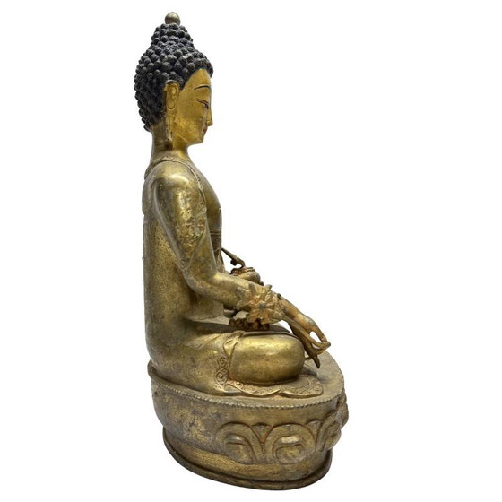 Antique Buddha with Original Painting – Lot 459 – Sculpture (photo 3 of 13)