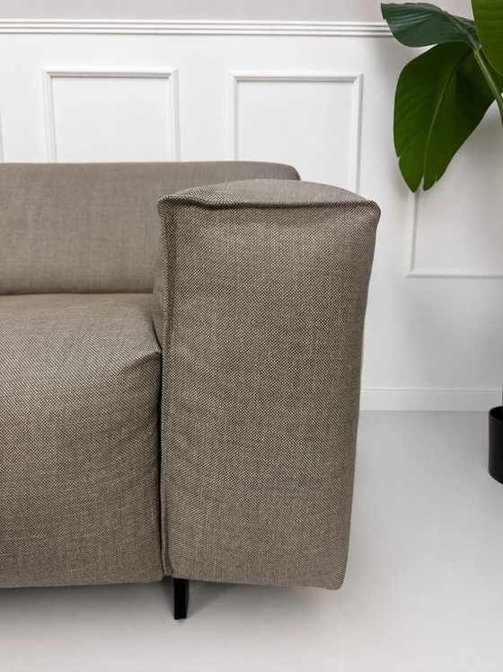 Image 1 of Rolf Benz Grata Bank + Hocker Stoff Grau Bankbank