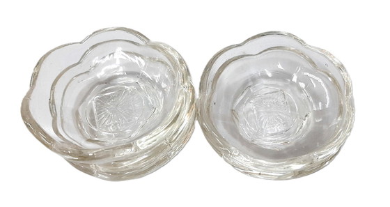 Image 1 of 5 x Vintage kleine glazen jambordjes