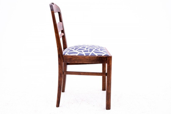 Image 1 of Tocador Art Decó de mediados del siglo XX con silla, Polonia.