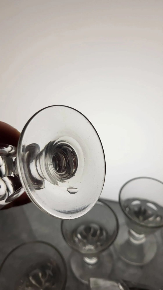 6 bicchieri da bistrot del 19° secolo – Bicchieri e caraffe, Cristallo, Vetro (photo 4 of 5)